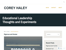 Tablet Screenshot of coreyhaley.com